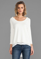 Thumbnail for your product : Central Park West Chile Sheer Back Sweater