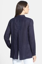 Thumbnail for your product : Elie Tahari 'Carly' Split Back Linen Blouse