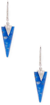 Meira T Women's Sodalite & Diamond Dagger Earrings