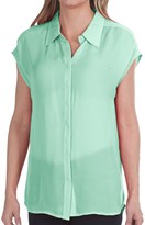 Thumbnail for your product : Michael Stars Georgette Silk Blouse - Sleeveless (For Women)