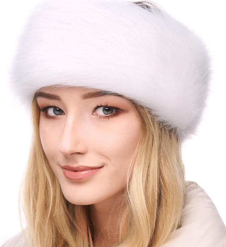 Futrzane Winter Faux Fur Headband for Women Fancy Ear Warmer