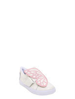 Thumbnail for your product : Sophia Webster Bibi Wing Embroidered Leather Sneakers