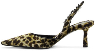 Alexander Wang Yellow Leopard Grace Heels