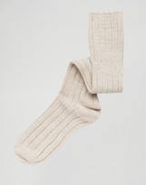 Thumbnail for your product : Jonathan Aston Tranquil Knee High Socks in Beige