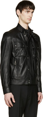 Belstaff Black Leather Racemaster Jacket