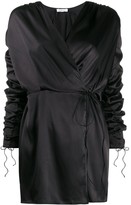Thumbnail for your product : Oseree Wrap-Style Mini Dress