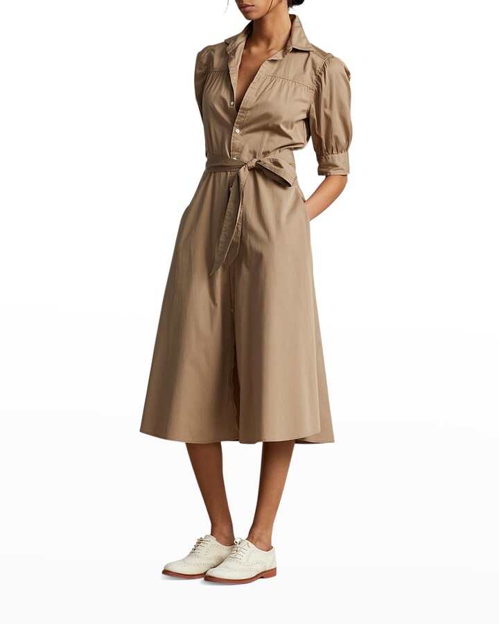 Tan shirt dress womens Clearance