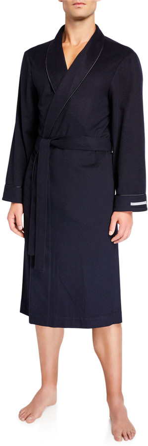 mens long cashmere robe