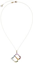 Thumbnail for your product : Dolce & Gabbana 18kt yellow gold initial B gemstone necklace