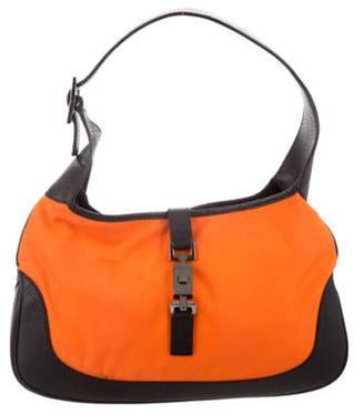 Gucci Leather-Trimmed Jackie Hobo Neon Leather-Trimmed Jackie Hobo