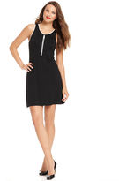 Thumbnail for your product : Kensie Dress, Sleeveless Scoop-Neck Zipper A-Line