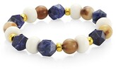 Thumbnail for your product : Nest 22K Goldplated & Lapis Lazuli Stretch Bracelet