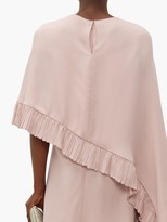 Thumbnail for your product : Valentino Asymmetric-cape Crepe Mini Dress - Pink