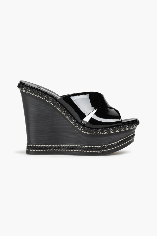 cheap black wedges