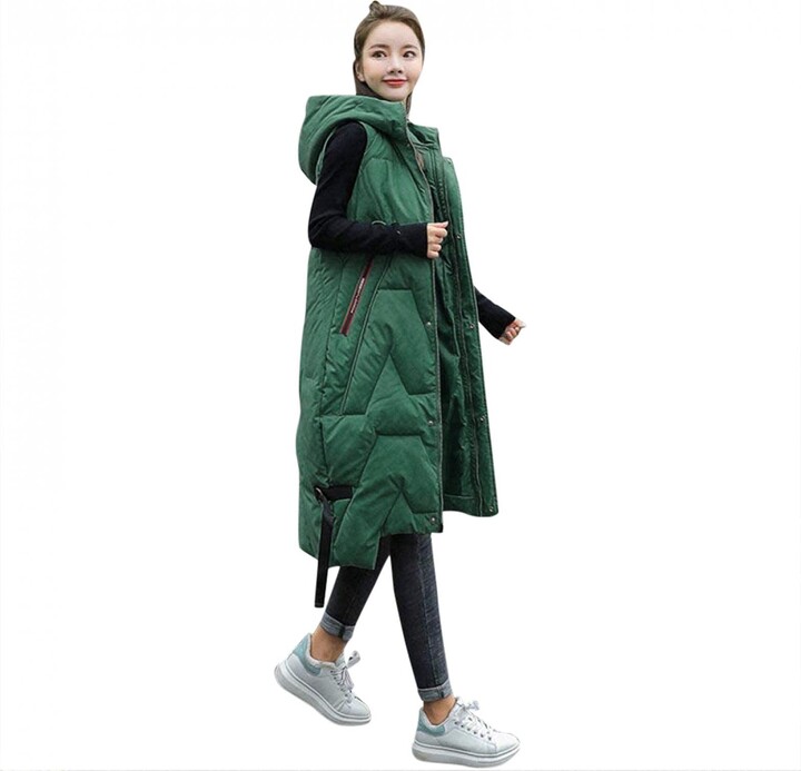 long padded gilet womens