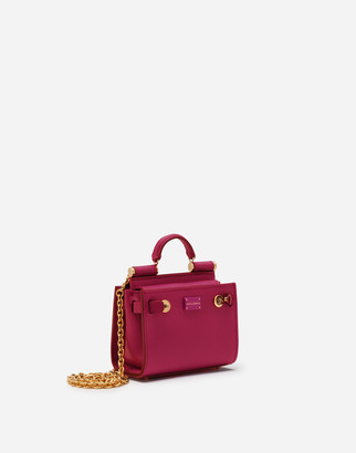 Dolce & Gabbana Calfskin Sicily 62 Micro Tote Bag
