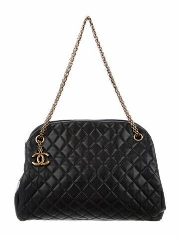 Chanel Large Just Mademoiselle Bowling Bag Black ShopStyle