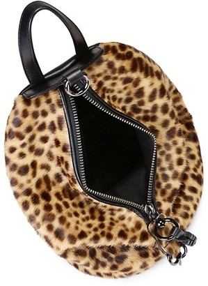 Rebecca Minkoff Mini Julian Leopard-Print Calf Hair Backpack
