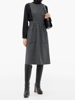 Thumbnail for your product : Gucci Patch-pocket Wool Pinafore Dress - Grey