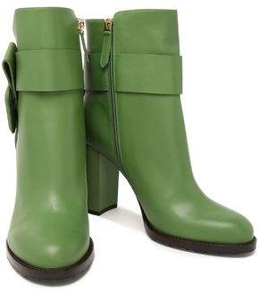 Valentino Garavani Buckled Leather Ankle Boots