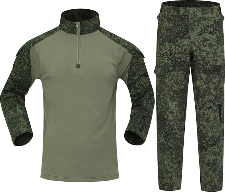 Darringls Men's Paintball Suit Tactical Suit Combat Shirt and Trousers