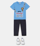 Thumbnail for your product : Bape Kids Printed cotton-blend jersey T-shirt