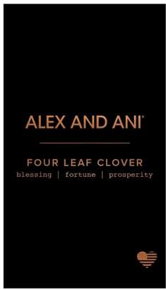 Alex and Ani Four Leaf Clover Drop Earrings