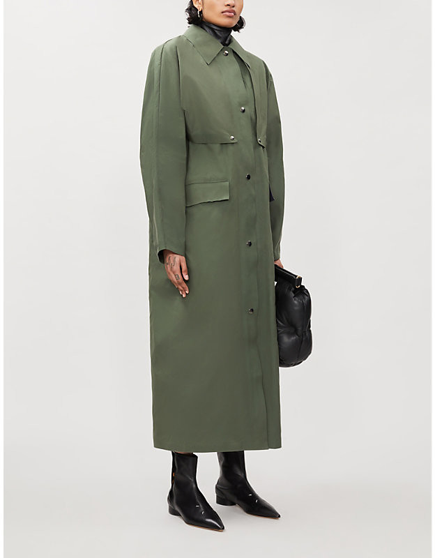 Kassl Editions Reversible waxed cotton trench coat ShopStyle