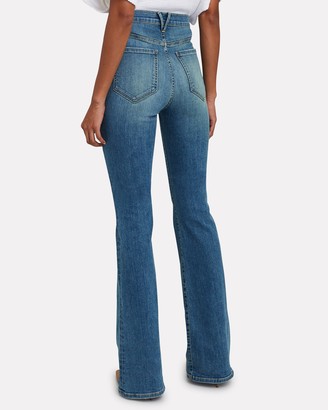 Veronica Beard Florence Flared High-Rise Jeans