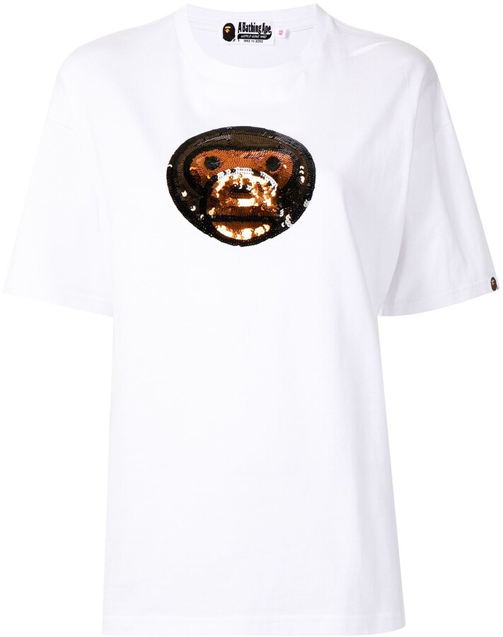 Farfetch Bape Baby Milo T Shirt A Bathing Ape Baby Milo® Sequin