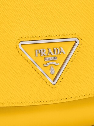 Prada Logo Plaque Crossbody Bag - ShopStyle