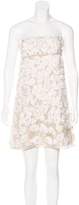 Thumbnail for your product : Valentino Silk Floral Appliqué Dress