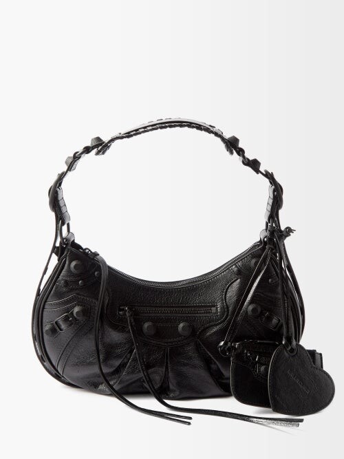 Balenciaga Cagole S Leather Shoulder Bag - Black - ShopStyle