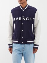 Thumbnail for your product : Givenchy Logo-appliqué Felt And Leather Varsity Jacket