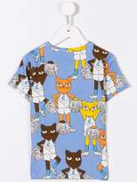 Thumbnail for your product : Mini Rodini Cheer Cats T-shirt