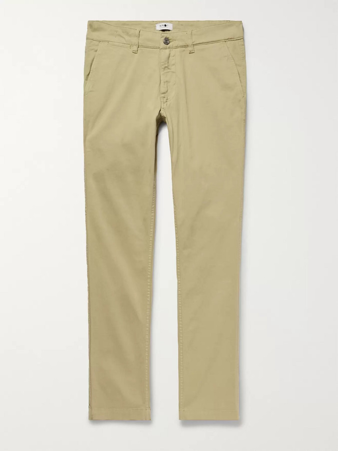 skinny stretch garment dyed chino