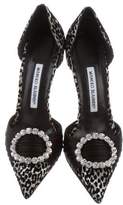 Thumbnail for your product : Manolo Blahnik Sedara Embellished Pumps w/ Tags