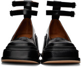 Thumbnail for your product : SHUSHU/TONG Black Leather Buckle Platform Heels