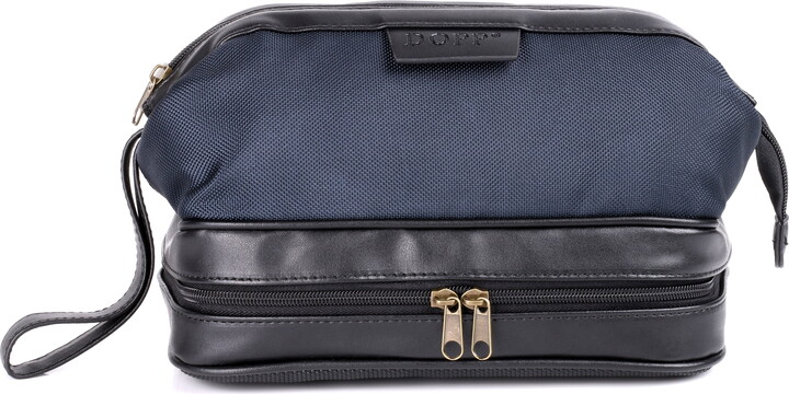 Dopp Men’s Business Class Zip-Bottom Kit Nylon, Navy