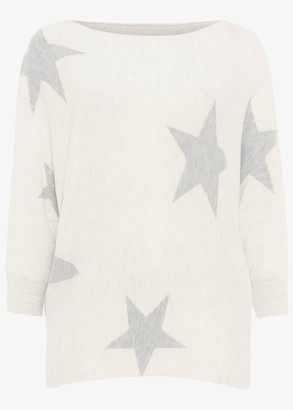Phase Eight Becca Star Intarsia Knitted Jumper