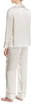 Thumbnail for your product : Neiman Marcus Satin Silk Two-Piece Pajama Set