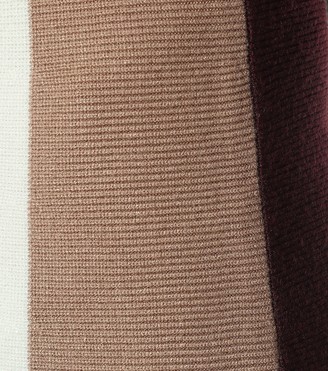 VVB Striped knit midi skirt