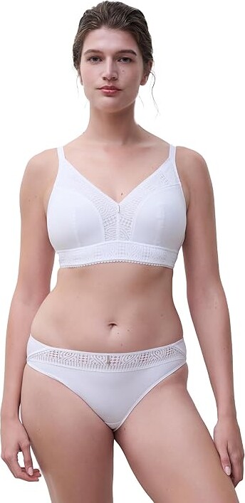 Chantelle Easy Support Wireless Support Bra Women's Bra White : 40G, Elastane/Nylon