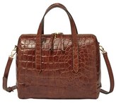 Thumbnail for your product : Fossil 'Sydney' Croc Embossed Satchel