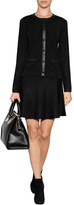 Thumbnail for your product : Steffen Schraut Cardigan with Faux Leather Trim