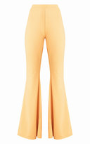 Thumbnail for your product : PrettyLittleThing Light Gold Fitted Wide Leg Trousers