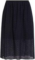 Thumbnail for your product : Tibi Diffusion Eyelet Midi Skirt