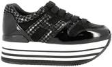 Thumbnail for your product : Hogan Sneakers In Suede And Patent Leather With H Rounded Pattern And Sole 222