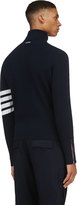 Thumbnail for your product : Thom Browne Navy Cashmere Cableknit Turtleneck