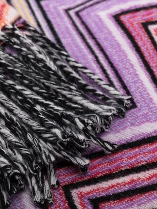 Missoni Home Stripe-Print Fringed Blanket